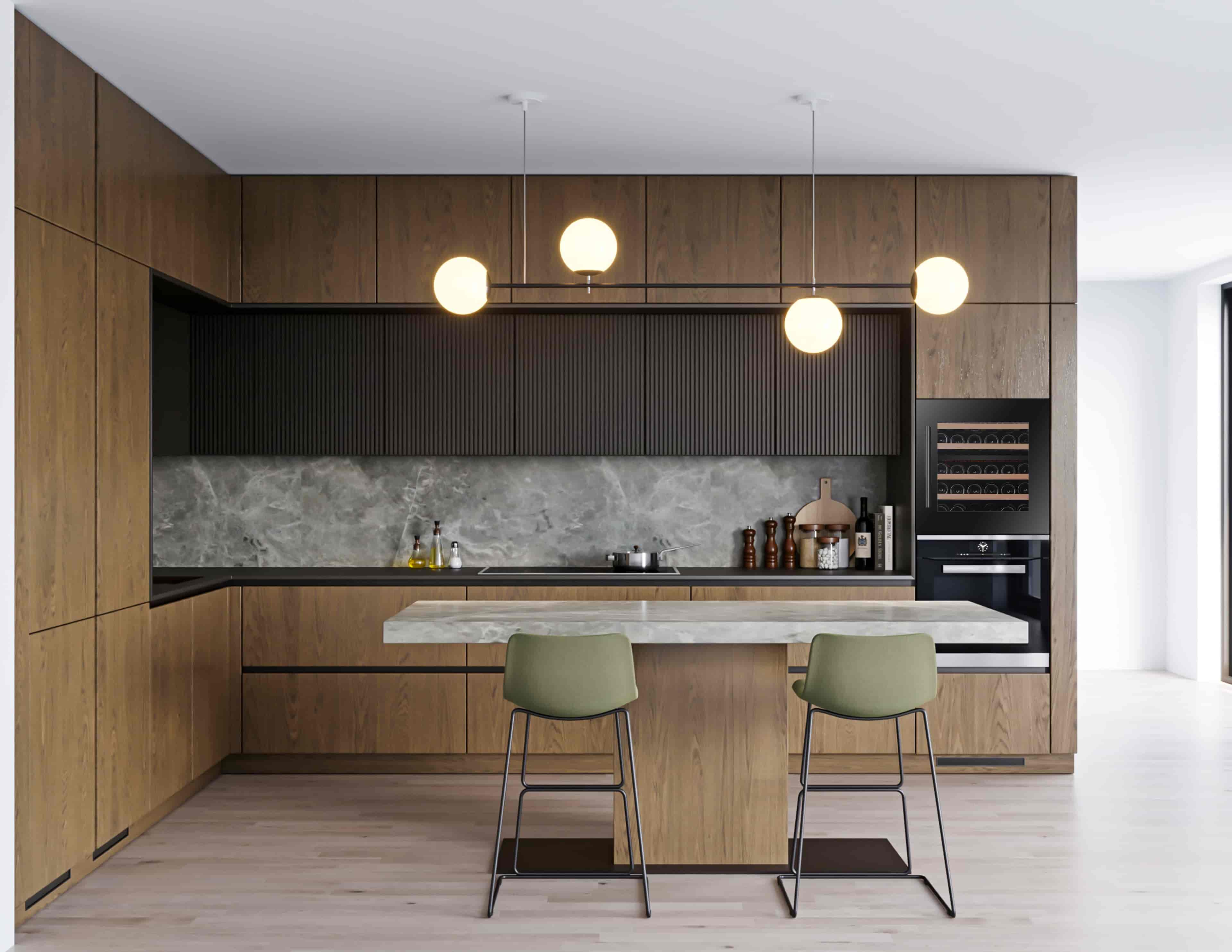 Kitchen Built-in 45, Singelzon, Svart