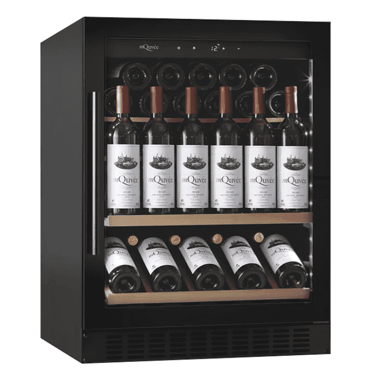 mQuvée, Inbyggbar vinkyl - WineCave 700 60S Anthracite Black mQuvée, Inbyggbar vinkyl - WineCave 700 60S Anthracite Black