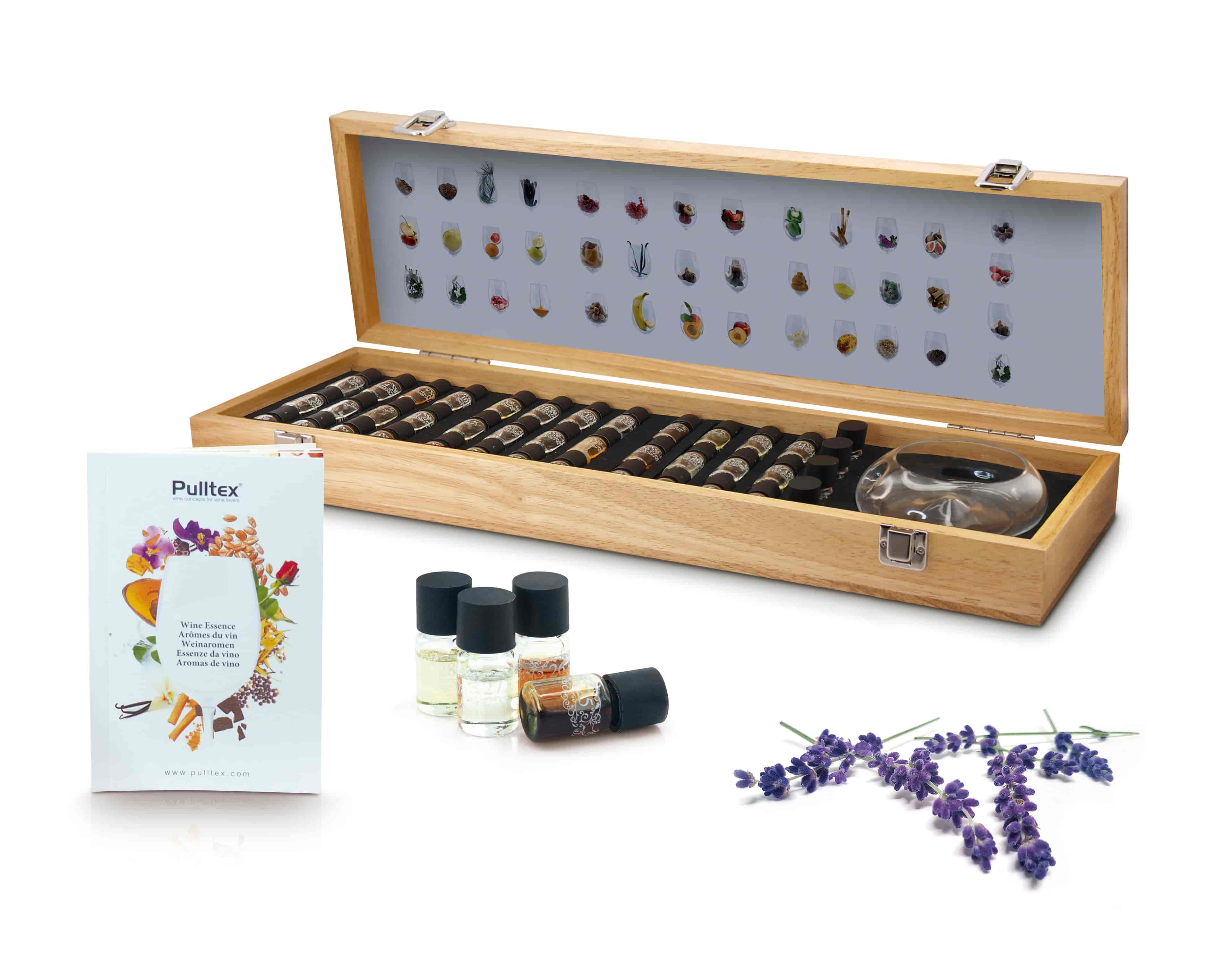 PULLTEX, Doftset röda & vita viner Deluxe i trälåda 40-pack PULLTEX, Doftset röda & vita viner Deluxe i trälåda 40-pack