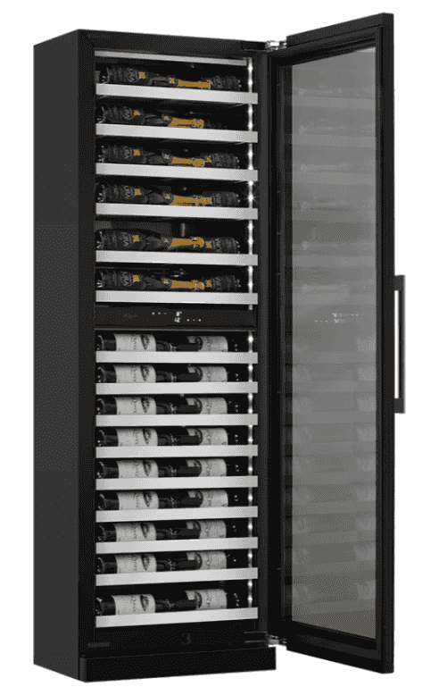mQuvée Inbyggbar vinkyl - WineCave Slim 182D Fullglass Black mQuvée Inbyggbar vinkyl - WineCave Slim 182D Fullglass Black