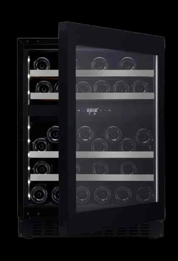 mQuvée - WineCave 60D Fullglass Black - Push/Pull mQuvée - WineCave 60D Fullglass Black - Push/Pull